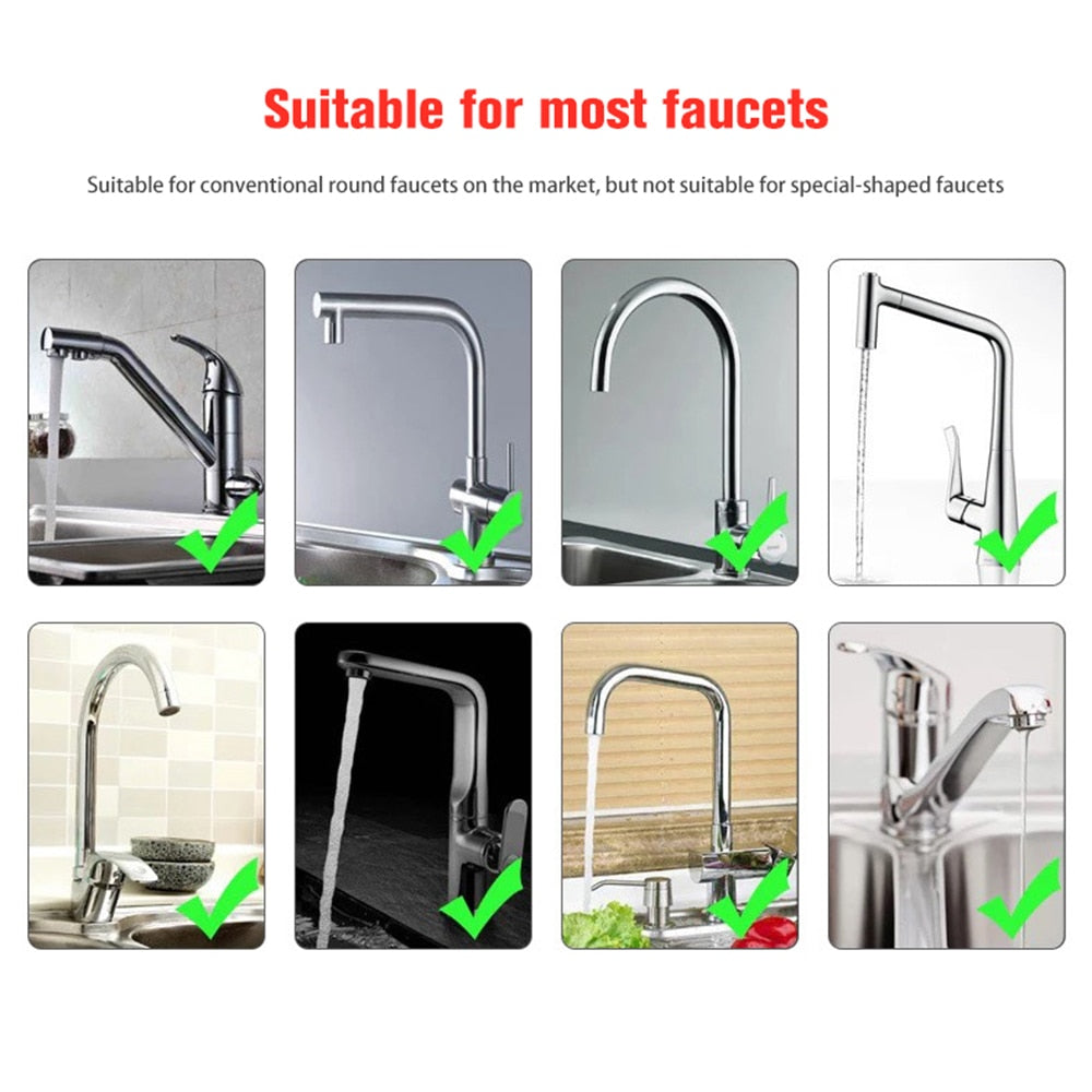 Kitchen gadgets 2/3 Mode Faucet 360 Degree Rotation Filter Extension Tube Shower Water Saving Tap Universal Kitchen  Accessories