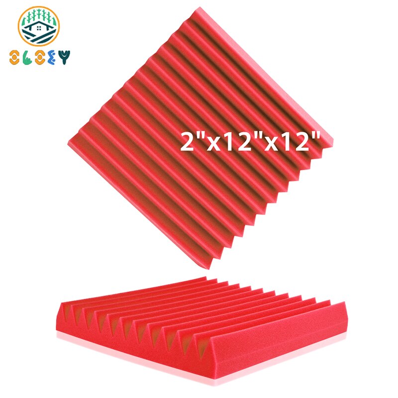 Sound Panels Wedges 6 12 24Pcs Soundproofing Treatment Foam Padding Noise Insulation For Office Recoding Studio Home Accessories