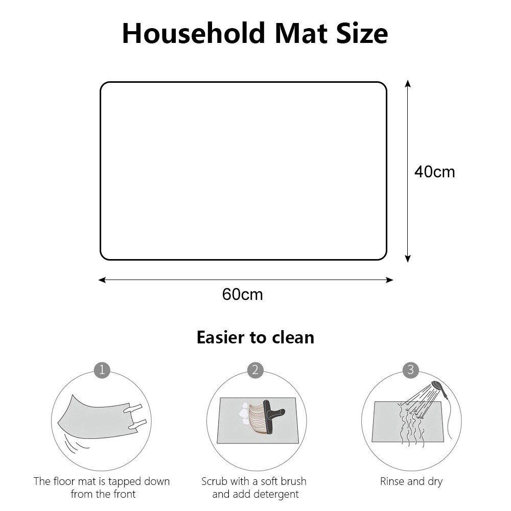 40x60cm Bathroom Kitchen Floor Mat Welcome Sweet Home Letter Front Door Mat Doormat Anti Slip Floor Mats For Living Rooms