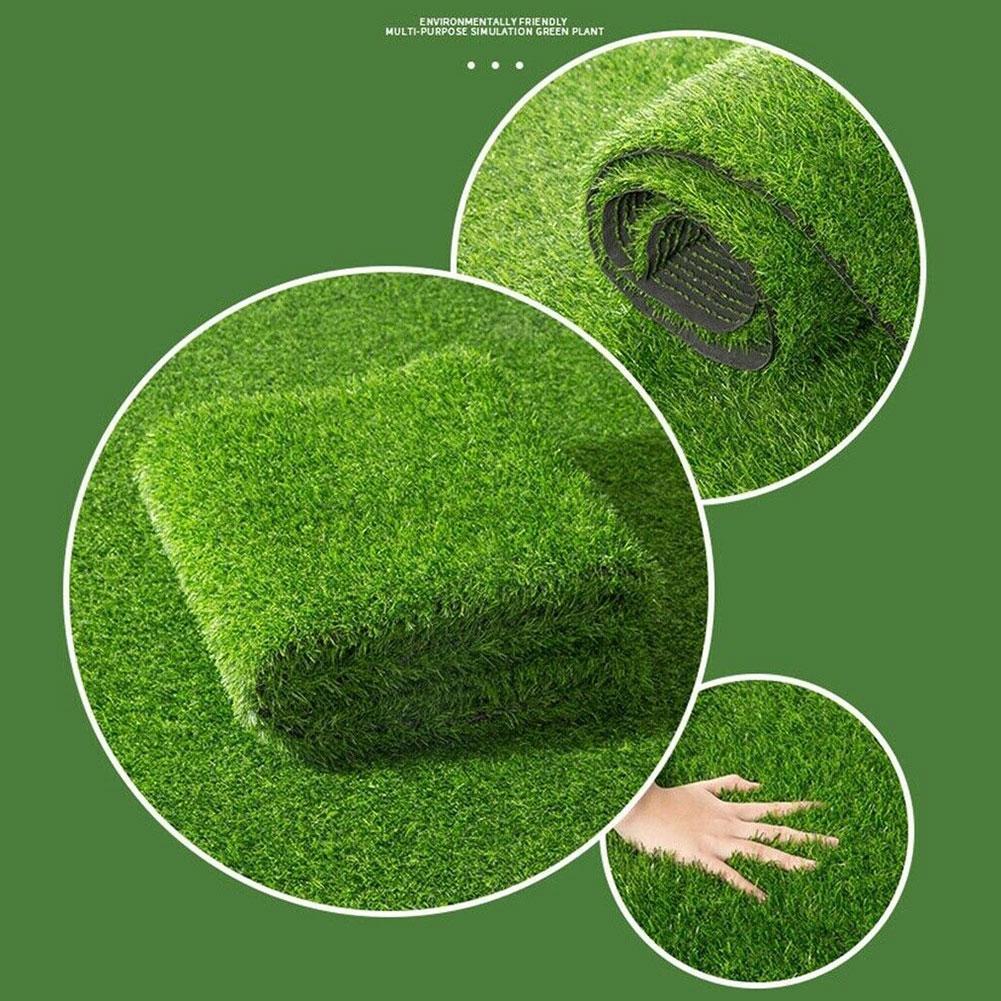 Artificial Turf Grass Mat Fake Synthetic Landscape Golf Lawn Home Garden Yard Biodegradable Seed Starter Mat Decor Accessories