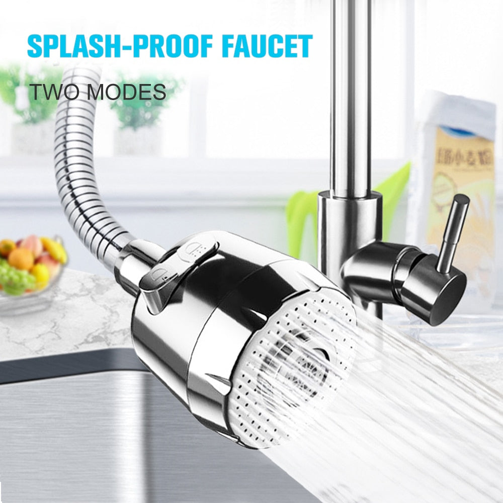 Kitchen gadgets 2/3 Mode Faucet 360 Degree Rotation Filter Extension Tube Shower Water Saving Tap Universal Kitchen  Accessories