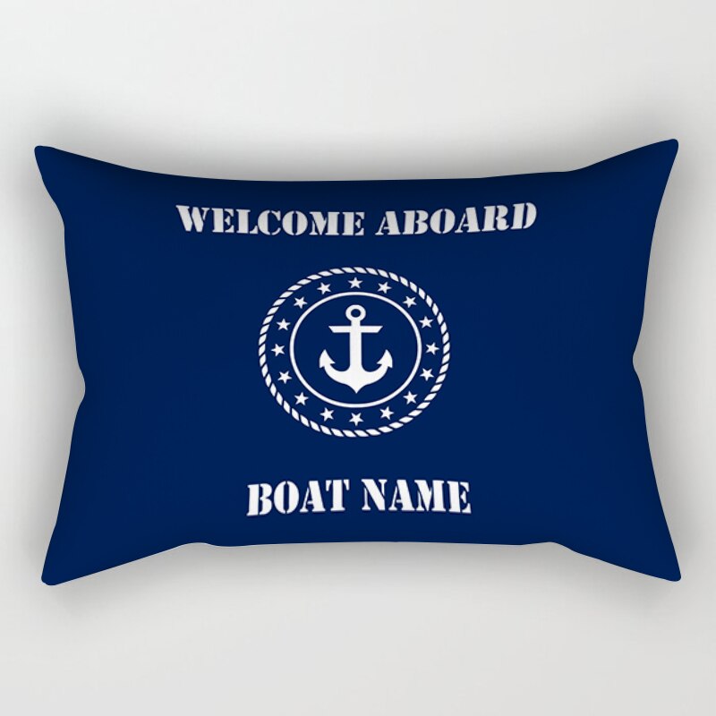 Dark blue nautical series sofa cushion cover 40*60 home decoration waist pillow cover cushion cover 30*50 can be customized