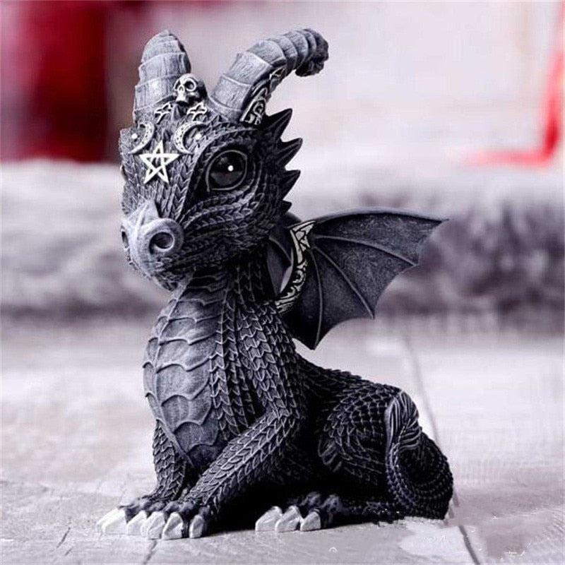 New Mythology Cute Animal Statue Cerberus Unicorn Dragon Griffin Ouroboros Resin Decorative Figurines Mini Home Accessories Gift