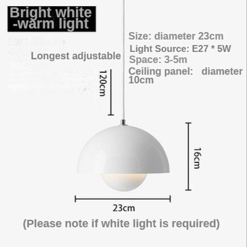 Nordic LED Pendant Light Creative Flower Bud Small Chandelier Living Room Dining Bar Bedroom Home Decoration E27 Home Accessorie