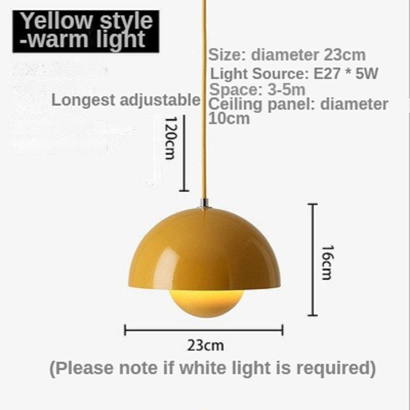 Nordic LED Pendant Light Creative Flower Bud Small Chandelier Living Room Dining Bar Bedroom Home Decoration E27 Home Accessorie